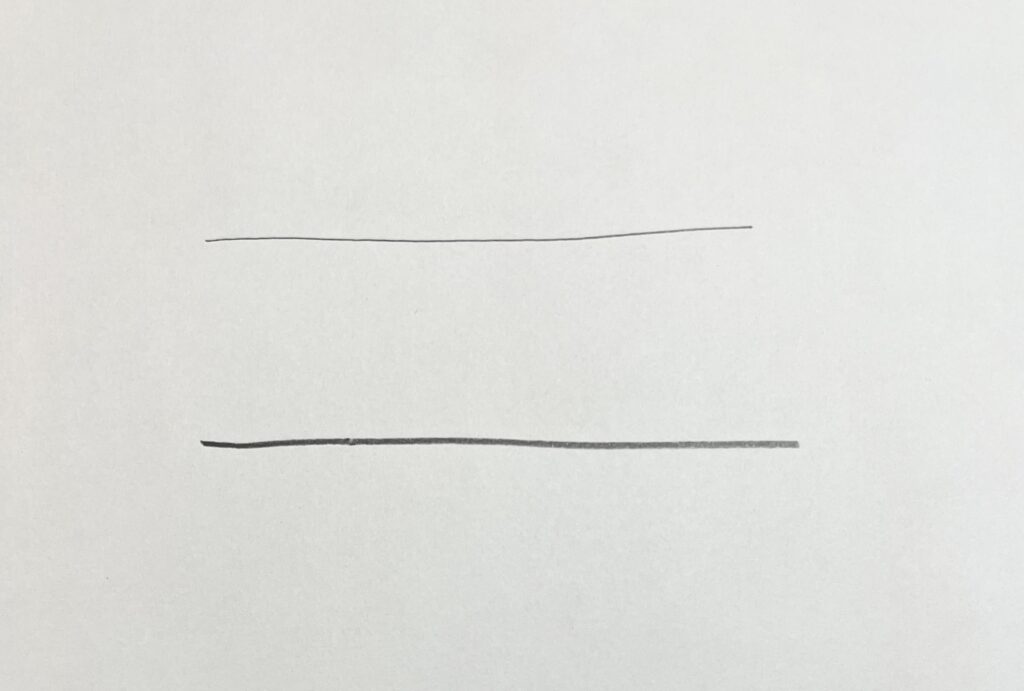 コクヨ　鉛筆シャープ　マークシート　線の太さ　比較